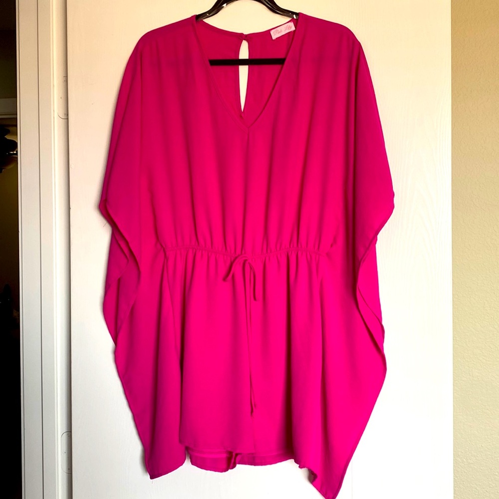 Pink Lily Hot Pink Romper